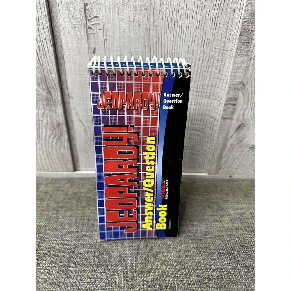Tiger Jeopardy Handheld Electronic Game w/ 3 Cartridges & Question Answer Books